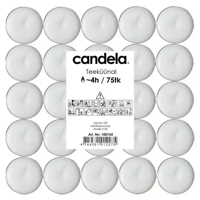 Tea candles 75 pcs. Photo