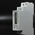 Qoltec Single-phase electronic energy meter | DIN rail | 230V | LCD | 1P | Slim Фото num