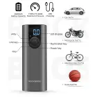 Rockbros 42720001001 Electric Bike Pump with LED Display + USB-C - USB-A Cable - Black Фото num