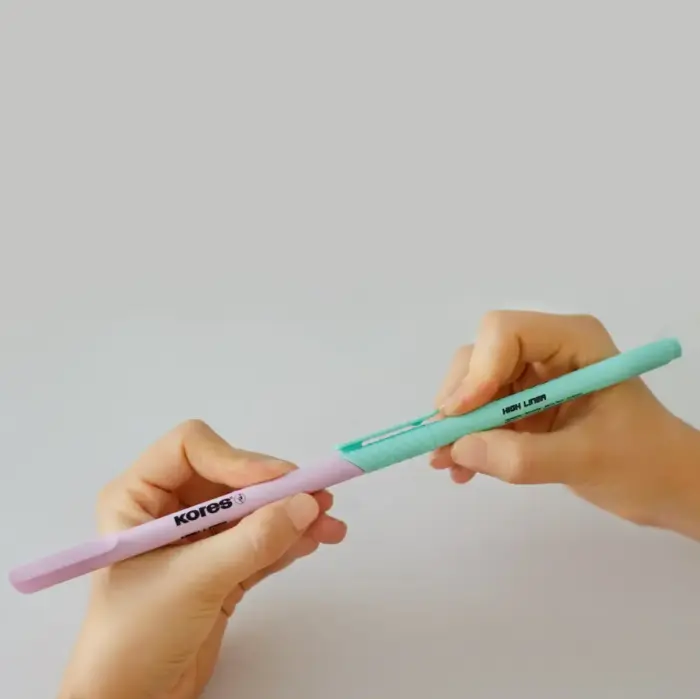 Teksta marķieri KORES HIGH LINER PASTEL, komplekts - 6 krāsas Фото num