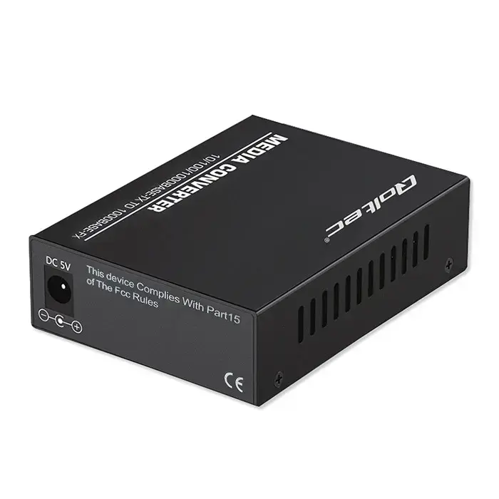 Qoltec Bidirectional Ethernet SWITCH Media Converter 1x RJ45 1x SFP| 1000Mbps | 5V Foto 32