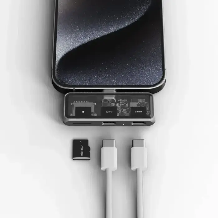 Adapter HUB 3in1 USB C Satechi Mobile XR ST-HXRSDM space gray Фото num