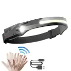 LED headlamp with IPX4 motion sensor USB-C 1200 mAh - black Фото num
