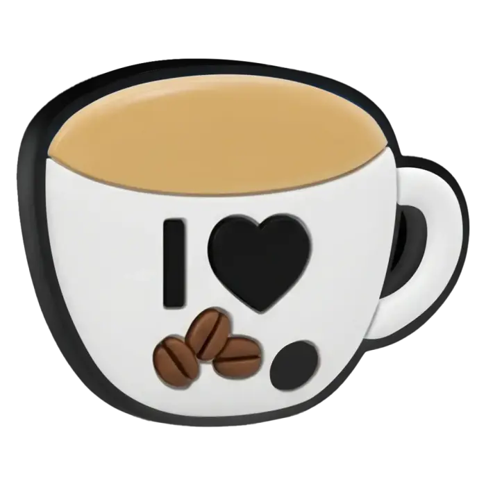 3D Sticker Coffee 5pcs set Фото num