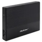 Qoltec Aluminium Enclosure | SSD HDD 2.5'' drive | SATA | USB 3.0 | Super speed 5Gb/s | 2TB | Black Фото num