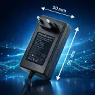 Qoltec Automatic charger for AGM GEL STD batteries | 12V charger | 2A | 24W | 5.5x2.1 | 1.8m cable Photo