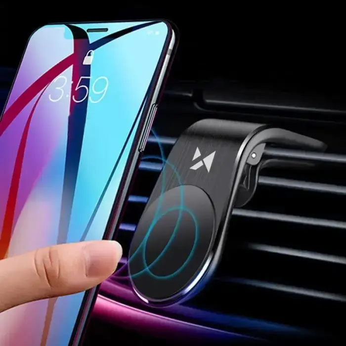 Wozinsky magnetic phone holder on the ventilation grille black (WCH-02) Foto 4