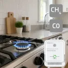 Qoltec Certified wireless Gas Leak (CH4) and Carbon monoxide (CO) detector | alarm 85dB | LED Фото num