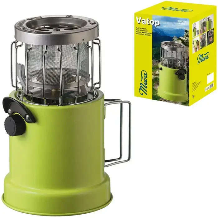 2in1 Tourist stove with a heater for MEVA VATOP gas cartridges Фото num