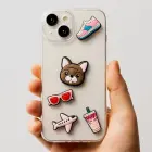 3D Sticker Pink 5pcs set Фото num