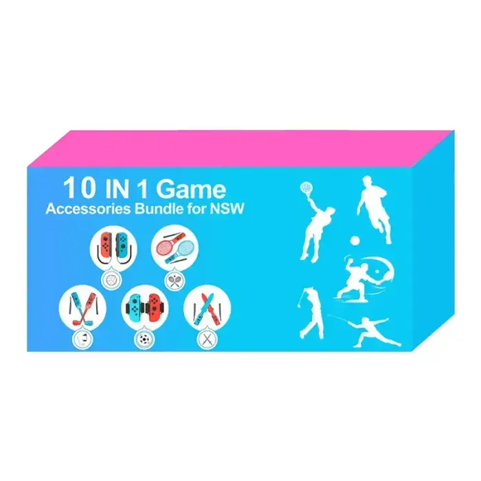 Nintendo Switch Sports 10-in-1 Family Accessory Pack - Red and Blue Photo