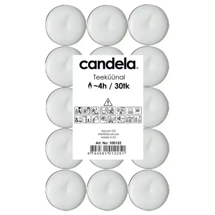 Tea candles 30 pcs. Photo