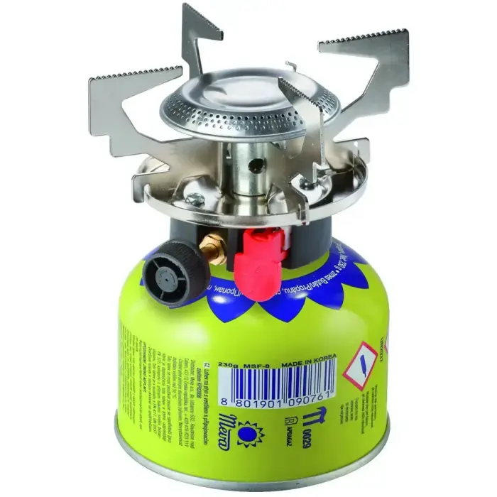 Gas camping stove with gas cartridges (thread or valve) ATOS piezo igniter 1.8kW Foto 4