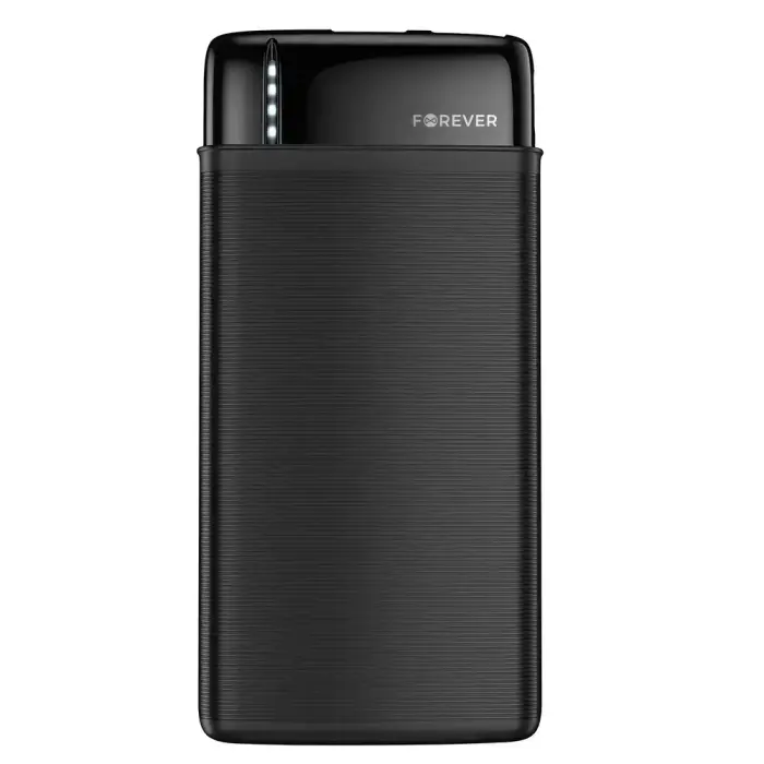 Forever TB-100M ārējais akumulators (powerbank) | 10000 mAh | 10.5W | Micro USB, USB-C | melns Foto 2