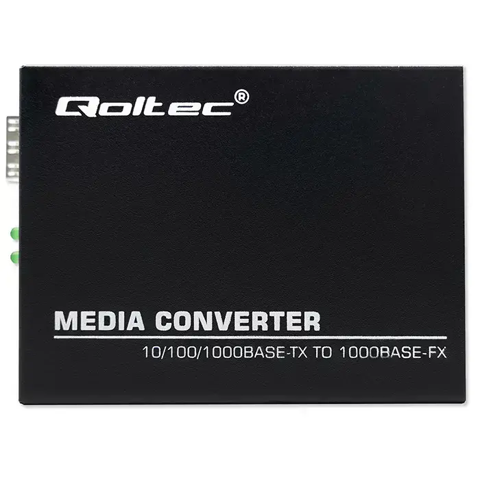 Qoltec Bidirectional Ethernet SWITCH Media Converter 1x RJ45 1x SFP| 1000Mbps | 5V Foto 23