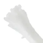 Qoltec Self-locking cable tie | 4.8*200mm | 100 pcs. | Nylon66 | UV | White Photo