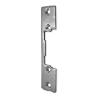 Qoltec Double-sided straight plate for electric door strike | Catch plate | 110mm | Stainless steel Photo