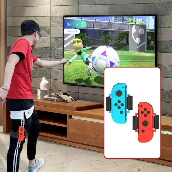 Nintendo Switch Sports 10-in-1 Family Accessory Pack - Red and Blue Photo