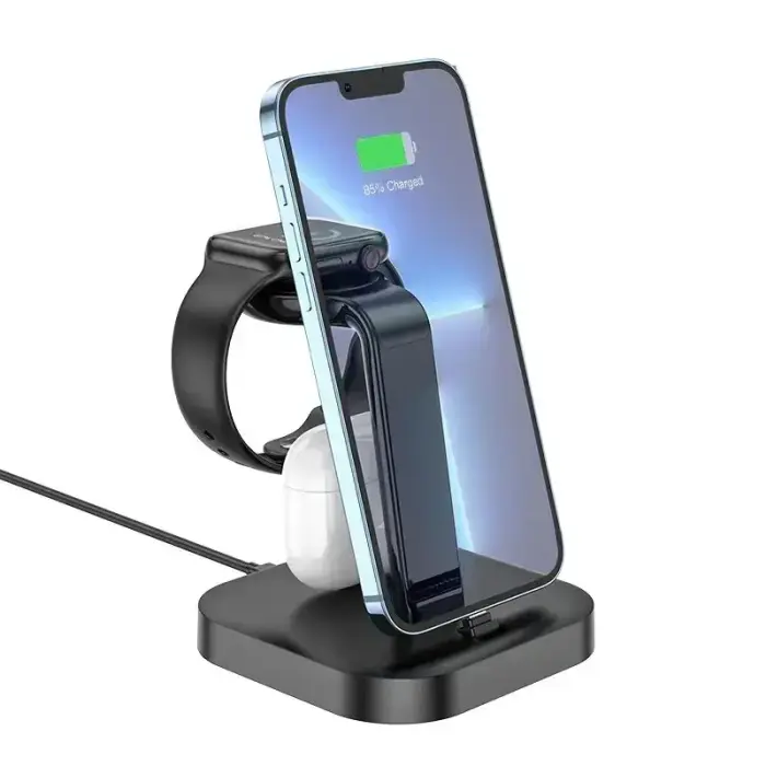 Wireless charger Hoco 3in1 CW43 black Photo