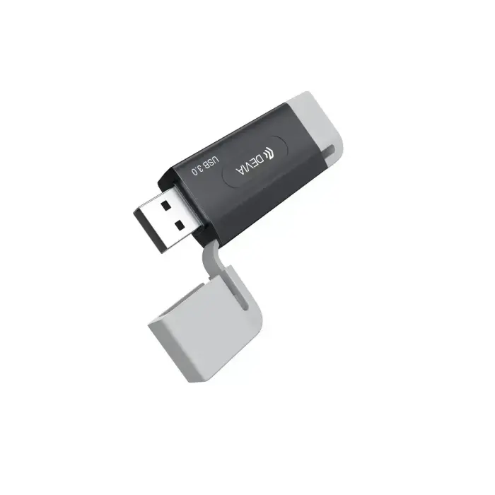 Devia card reader 2in1 EL240 USB/USB-C 3.0 black Foto 12
