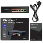 Qoltec FAST Ethernet PoE SWITCH 4x RJ45 PoE 1x RJ45 Uplink 1x SFP | 65W | 1000 Mb Foto 23