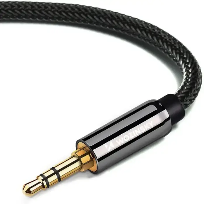 Wozinsky universal mini jack cable 2x AUX cable 1.5 m black Photo