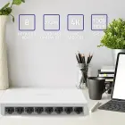Qoltec Network SWITCH | 8 x RJ45 port | 1000Mbps | Fast Ethernet| LAN Foto 4