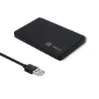 Qoltec External Hard Drive Case HDD/SSD 2.5'' SATA3 | USB 2.0 | Black Фото num