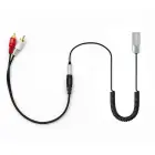 Qoltec Wireless Audio Receiver Adapter HiFi Home&Car | Bluetooth 6.0 | 2 x RCA | 1 x AUX 3.5mm | USB | Microphone Фото num