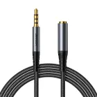 Joyroom stereo audio cable AUX 3.5 mm mini jack (male) - mini jack (female) 1.2 m black (SY-A09) Photo