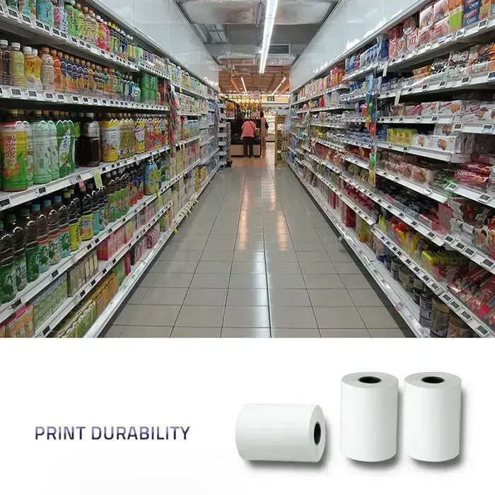 Qoltec Thermal roll 57 x 15 | 55g/m2 | 10pcs | BPA free Photo