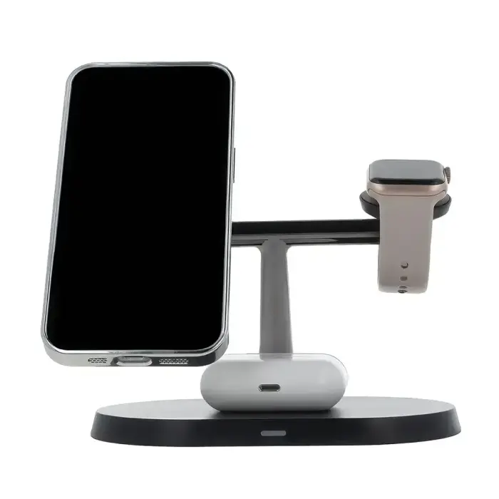 Maxlife MXWC-03 3in1 wireless charger 15W black Фото num