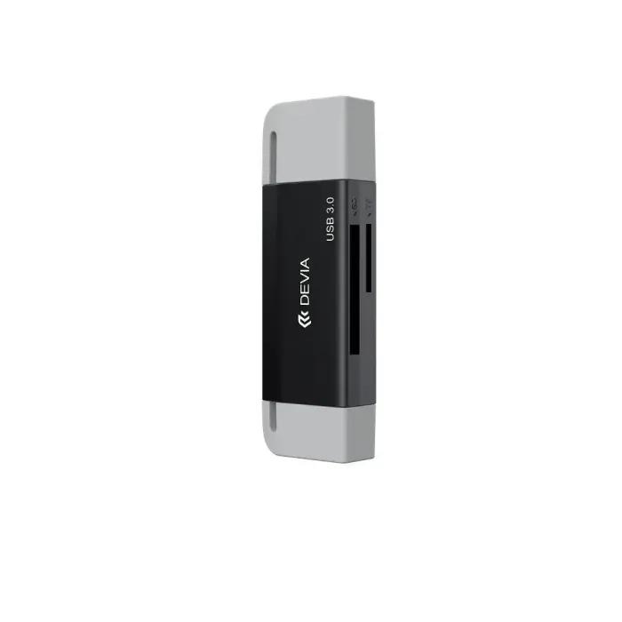 Devia card reader 2in1 EL240 USB/USB-C 3.0 black Foto 5
