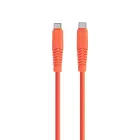 Setty KSC-C-1.52010 datu pārraides un uzlādes vads | USB-C uz USB-C | 20W | 1.5m | oranžs Foto 1