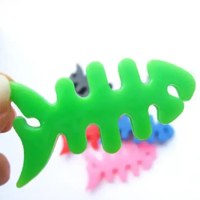 Fish-shaped headphone cable wrap - green Фото num