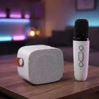 Blavec Portable Bluetooth Speaker WS-07 Karaoke Party - 5W with 2 microphones (WS07-2MW) white Фото num