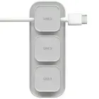 UNIQ Pod Mag magnetyczny organizer do kabli + baza szary|chalk grey Фото num