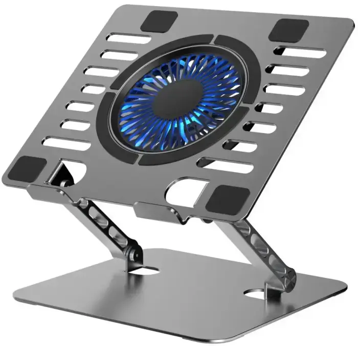 Cooling stand regulated for laptop ART P12 1 x USB A LED aluminium Foto 1