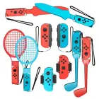 Nintendo Switch Sports 10-in-1 Family Accessory Pack - Red and Blue Photo