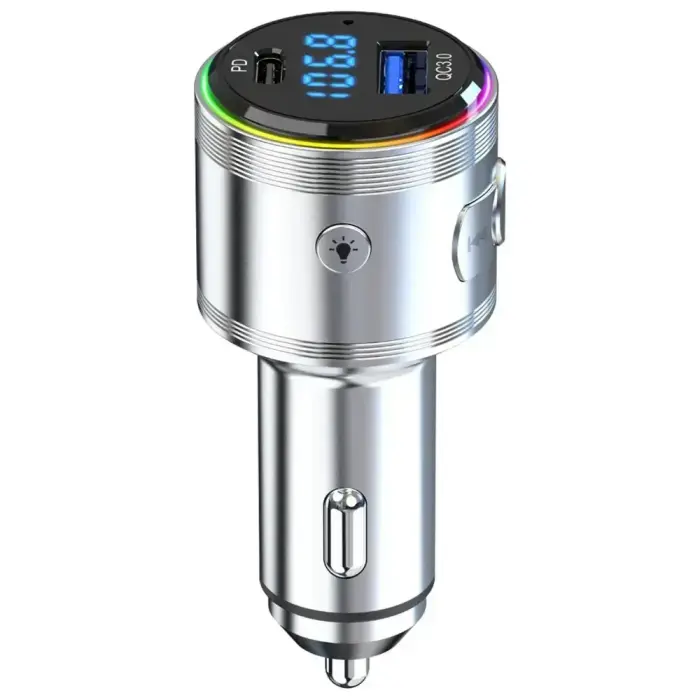 3MK Hyper Car Power Transmitter 48W | QC, PD, PPS | USB-C, USB-A | серебристый Фото num