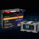 Qoltec Intelligent microprocessor charger 12V 10A | Rectifier with repair function for AGM GEL LiFePO4 battery | LCD Foto 5