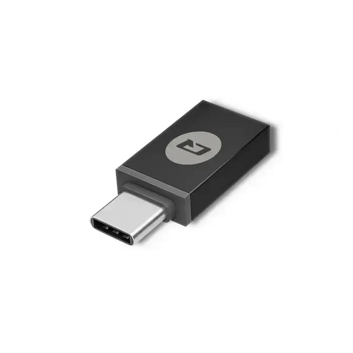 Qoltec Intelligent Smart ID chip card reader SCR-0634 | USB 2.0 + USB-C Adapter  Photo