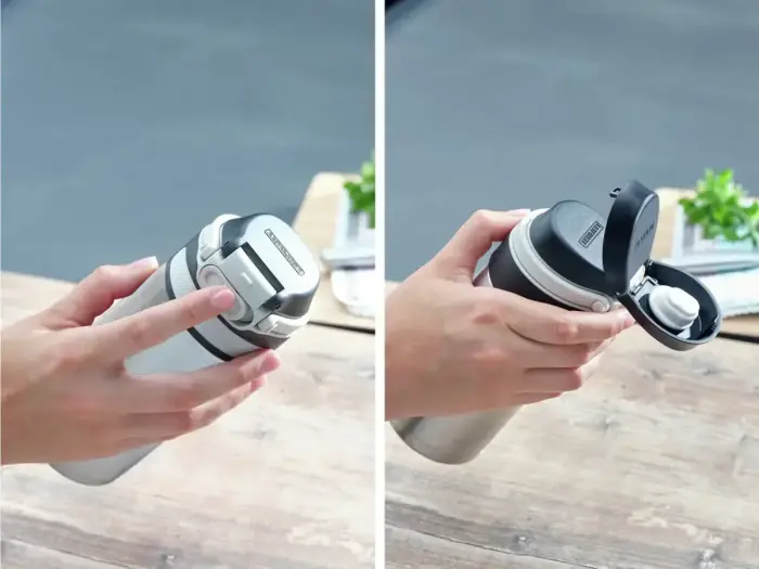 LEIFHEIT Termokrūze Flip 350ml sudraba krāsā Foto 4