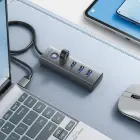 Hub Orico PDD4U-U3 4x USB-A 3.0 - gray Фото num
