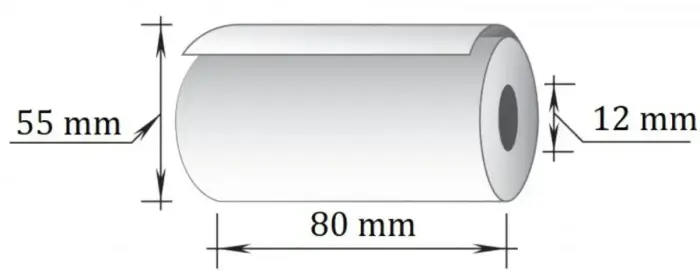 Kases lente TECHNOINFORM ar izmēru 80*40m, D55 mm, termo, 8 gab/iepakojumā (100-05638) Foto 3
