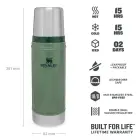 Thermos The Legendary Classic Bottle 0,47L green Photo