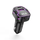 XO transmiter FM BCC12 Bluetooth MP3 car charger 3,1A black Фото num