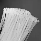 Qoltec Self-locking cable tie | 4.8*200mm | 100 pcs. | Nylon66 | UV | White Photo