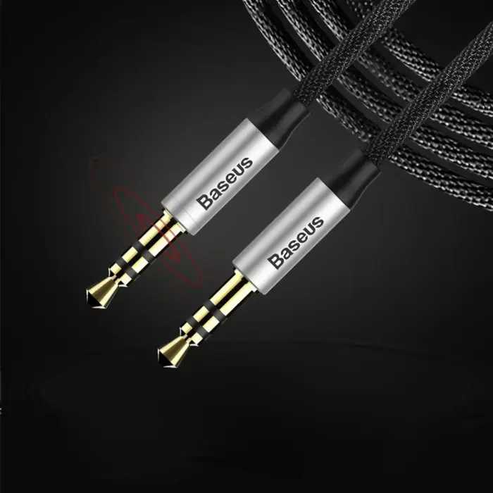 Baseus CAM30-BS1 Premium AUX Cable 3.5 mm -> 3.5 mm 1.0m Grey Photo