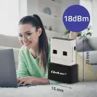 Qoltec Ultrafast Mini Wireless USB Wi-Fi Adapter | AC standard | 650Mbps Photo